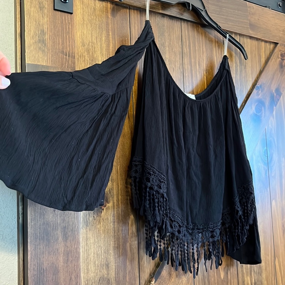 Black Off the Shoulder Top